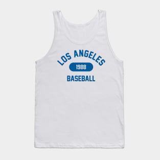 Retro 1988 Los Angeles Baseball Varsity Logo (Blue) Tank Top